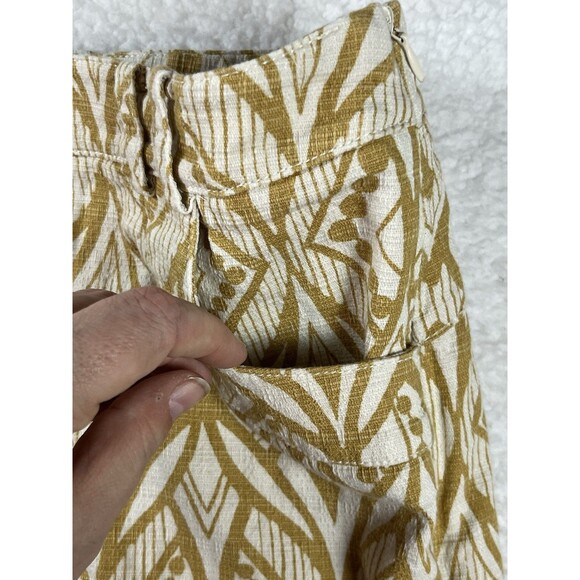 Anthropologie Elevenses Shorts Womens 0 Tiled Tide Dress Geometric Boho Preppy - Picture 7 of 13